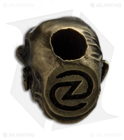 RUS Beads Shop Zombie Skull Lanyard Bead - Bronze - Image 2