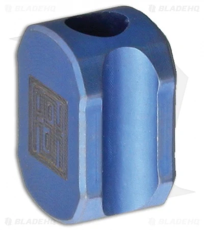 Real Steel Hexagon Titanium Blue Lanyard Bead L1101 - Image 2