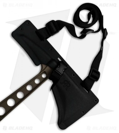 Red Rock RifleWorks Monolithic Tomahawk Axe W/ Sheath (FDE Cerakote) MT-1-FDEC - Image 2