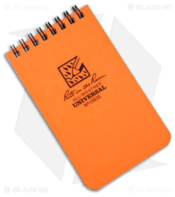 Rite In The Rain Top Bound Memo 3.25" X 5.25" All-Weather Notebook (Orange) OR35