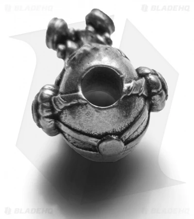 Schmuckatelli Brous Gas Mask Skull Bead (Pewter) - Image 2