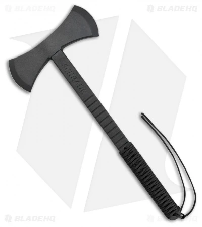 Schrade Double Sided Axe Black Cord Wrapped (17" Black 3Cr13)