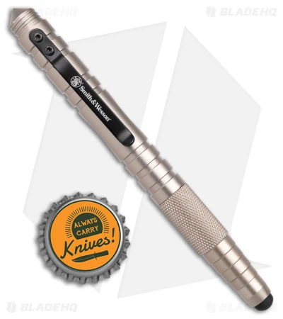 Smith & Wesson Tactical Pen + Stylus Silver Aluminum SWPEN3S - Image 5