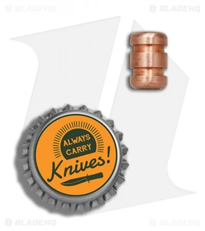 TiSurvival Titanium Lanyard Bead - Copper Grooved - Image 3