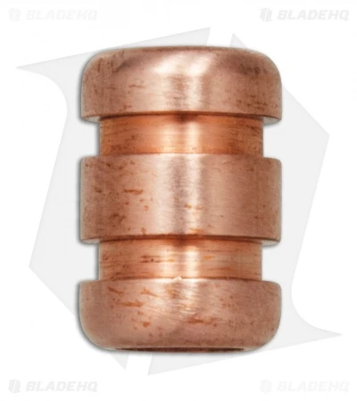 TiSurvival Titanium Lanyard Bead - Copper Grooved