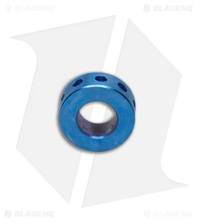 TiSurvival Modular Titanium Lanyard Bead W/ Cavities - Blue