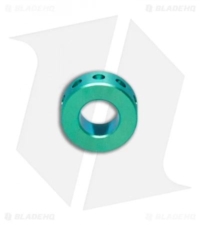 TiSurvival Modular Titanium Lanyard Bead W/ Cavities - Green