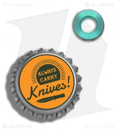 TiSurvival Modular Titanium Lanyard Bead W/ Cavities - Lady Liberty - Image 4