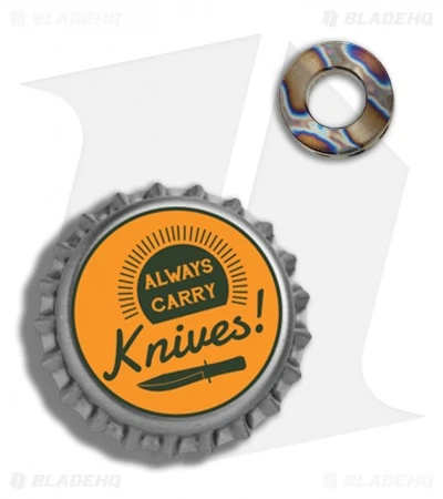 TiSurvival Modular Titanium Lanyard Bead W/ Cavities - Polished Random - Image 4