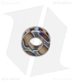 TiSurvival Modular Titanium Lanyard Bead W/ Cavities - Polished Random