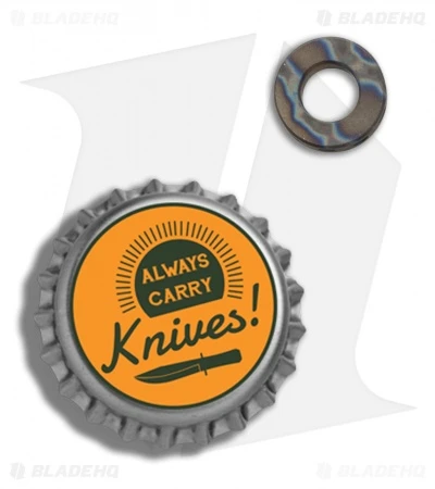 TiSurvival Modular Titanium Lanyard Bead W/ Cavities - Sandblast Random - Image 4