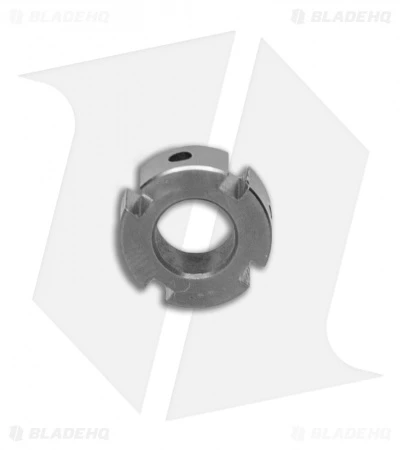 TiSurvival Modular Titanium Lanyard Bead W/ Grooves & Cavities - Stonewashed