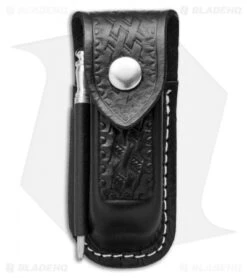 Victorinox Zermatt Large Black Leather Belt Pouch W/ Sharpening Steel 33209