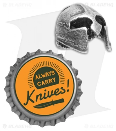 Viking Crusader Helmet Lanyard Bead - Pewter - Image 4