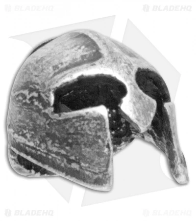 Viking Crusader Helmet Lanyard Bead - Pewter