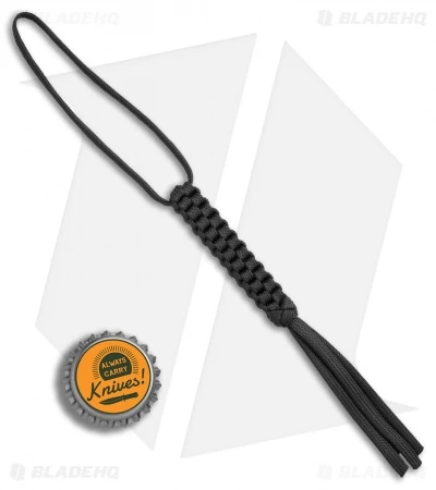 WE Knife Co. Tied Paracord Lanyard (Black) A-03B - Image 2