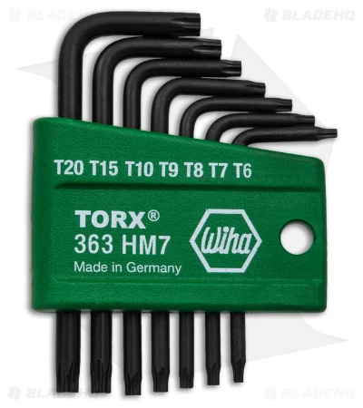 Wiha Tools L-Key Torx 7 Piece Bit Driver Set - 36392