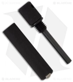 Aurora Magnesium Fire Starter By Solo Scientific (Black / 440C Blade)