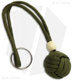 Monkeyz Paw OD Green Paracord Lanyard (Small 3/4" Ball)
