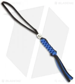 Para-Cord Wilson Tactical Lanyard Parachute Cord Black & Blue (Skull)