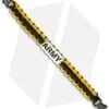 Single Tied Paracord Survival Bracelet W/ Army Plate (Black & Yellow)