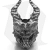 Magallona Dragon Horn Skull Lanyard Bead (Pewter)