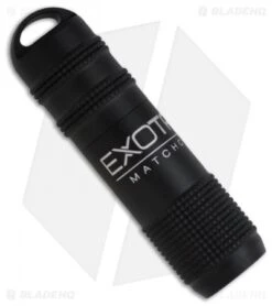 Exotac MATCHCAP Survival Matchcase & Striker Waterproof Fire Starter (Black)