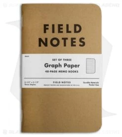 Field Notes Memo Graph 3-Pack - Original Cover - (Brown) FN-01