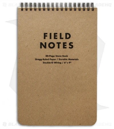 Field Notes Steno Book Gregg-Ruled - Original Cover - (Brown) FN-07