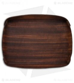 Fire Hall Knife & Leather Valet Tray W/ Dark Woodgrain