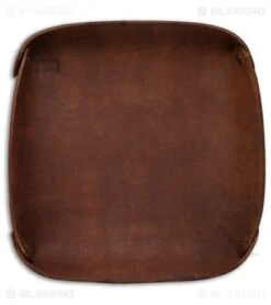 Fire Hall Knife & Leather Valet Tray W/ Light Woodgrain