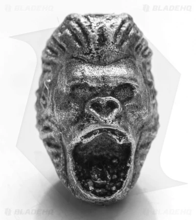 Magallona Gorilla Skull Lanyard Bead (Pewter)