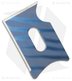 Gray Precision Rhino Titanium Credit Card Knife (Two-Tone Blue)