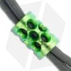 Gray Precision Titanium Monster Lantern Bead Lanyard Pull (Toxic Green)