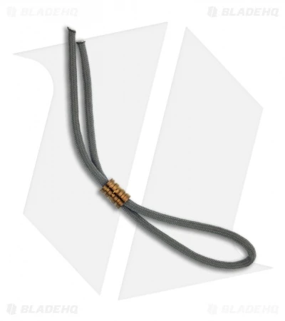 Gray Precision Ringer Titanium Bead Lanyard Pull (Polished Bronze) - Image 2