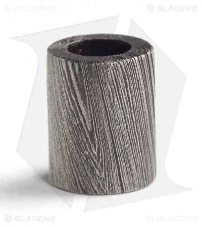 Tallen Cylinder Damascus Bead W/ Black Paracord Lanyard - Image 2