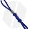 Tallen Convex Damascus Bead W/ Blue Paracord Lanyard
