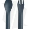 Human Gear GoBites Duo Spoon And Fork Combo Camp Utensils (Gray) HUM0410