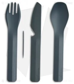 Human Gear GoBites Trio 3 Piece Camp Utensil Set (Gray) HUM0420