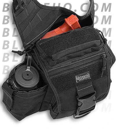 Maxpedition Jumbo S-Type Versipack Black Shoulder Sling Pack Bag 0413B - Image 3