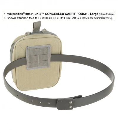 Maxpedition JK-2 Large Concealed Carry Pouch Black Waistpack 0481B - Image 2