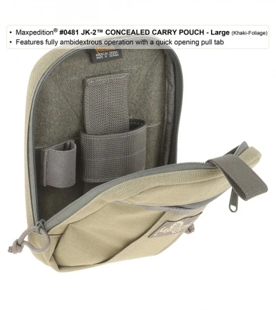 Maxpedition JK-2 Large Concealed Carry Pouch Foliage Green Waistpack 0481F - Image 3