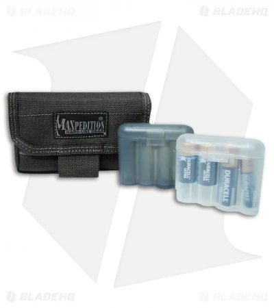 Maxpedition Volta Battery Case Black Pouch Organizer Pocket 1809B