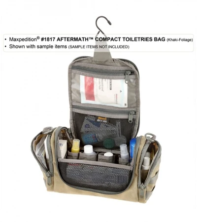 Maxpedition Aftermath Compact Toiletries Bag Black Travel Case 1817B - Image 2