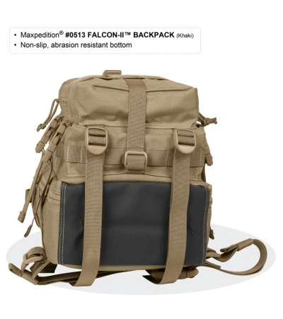 Maxpedition Falcon II Black Assault Backpack Hydration 0513B - Image 5