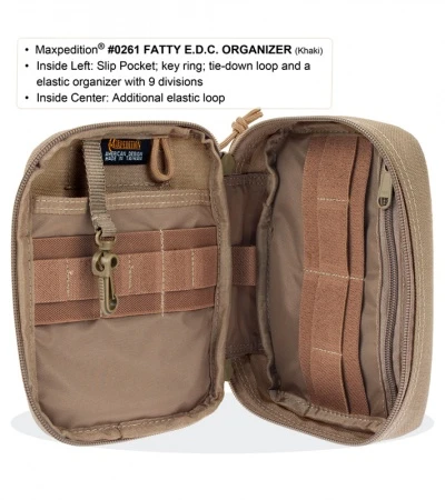 Maxpedition Fatty Pocket Organizer Black 0261B - Image 2