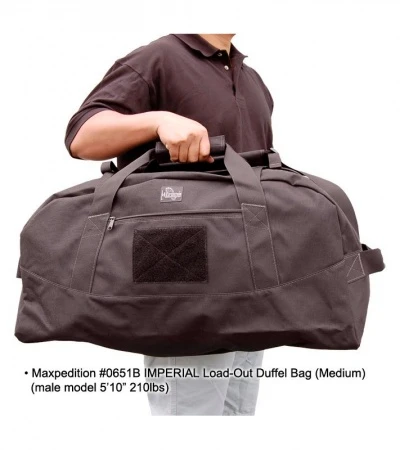 Maxpedition Black Imperial Load-Out Duffel Bag Medium 0651B - Image 3