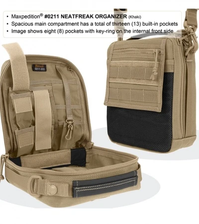 Maxpedition NeatFreak Organizer Black Shoulder Bag Modular Pack 0211B - Image 2