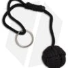 Monkeyz Fist Black Paracord Lanyard Knot (Large 1-1/4" Ball)