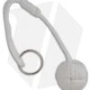 Monkeyz Fist White Paracord Lanyard Knot (Large 1-1/4" Ball)